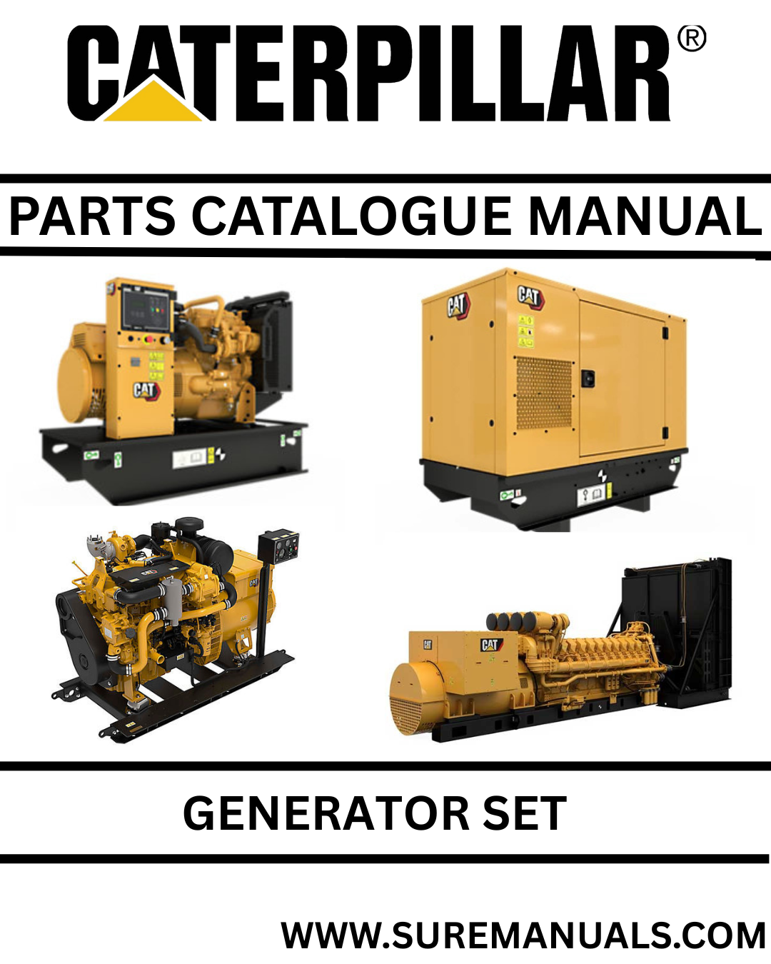 CATERPILLAR 3412C GENERATOR SET PARTS CATALOGUE PDF MANUAL RLR
