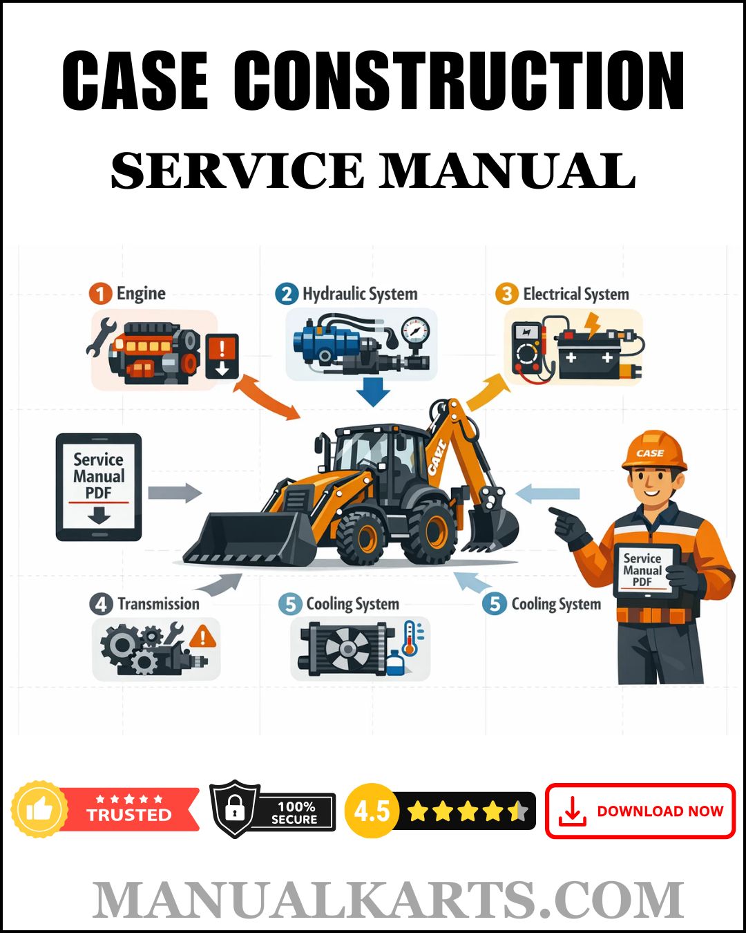 Case CX260E Crawler Excavator Pdf Service Manual