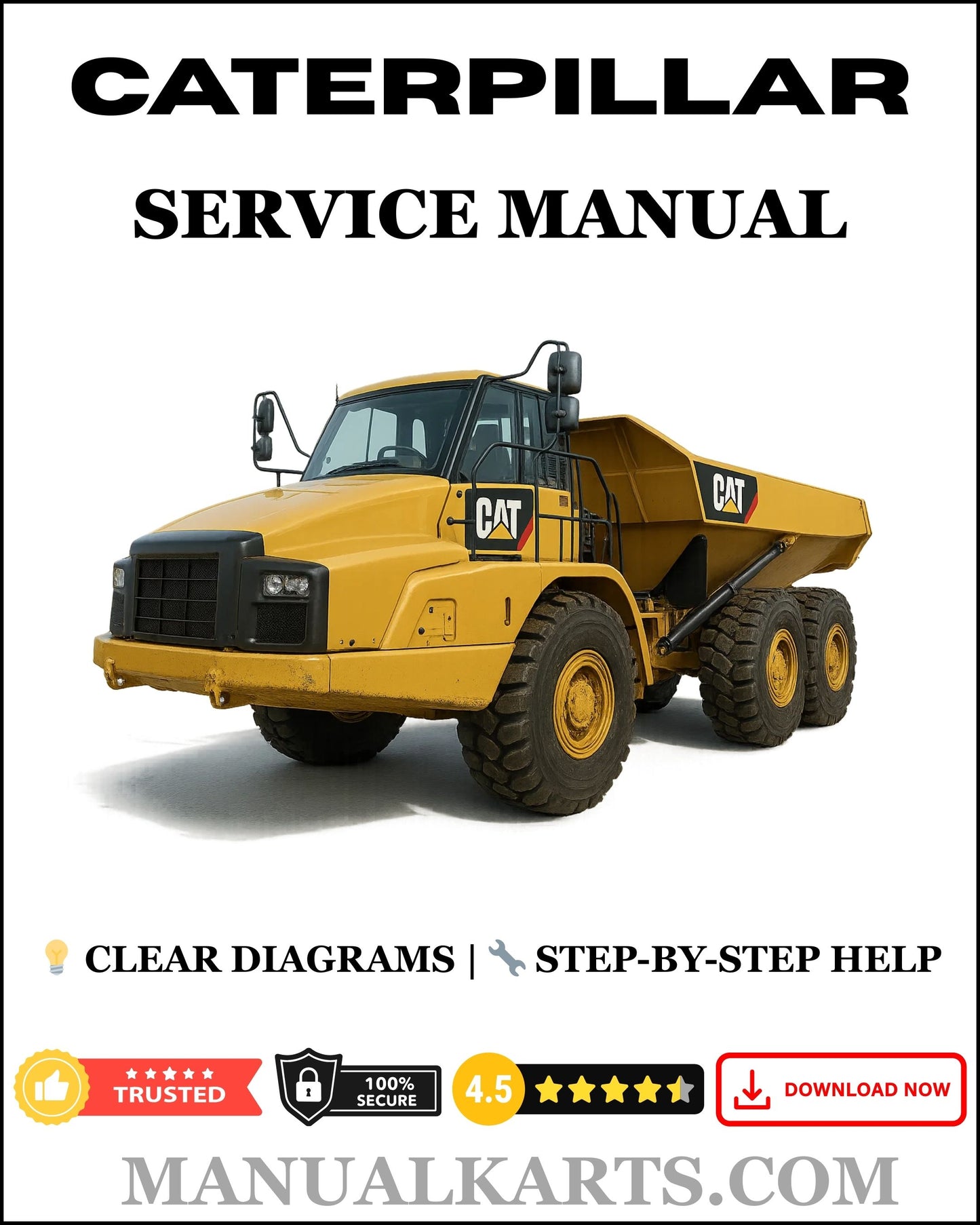 Caterpillar D400E Articulated Truck Pdf Service Repair Manual 2YR