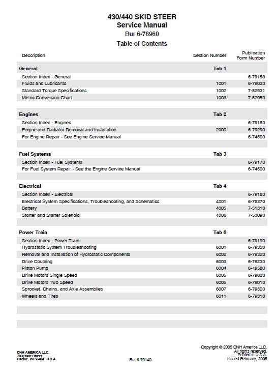 Compact Track Loader Pdf Repair Service Manual (Pb. No. 87634767 Na)