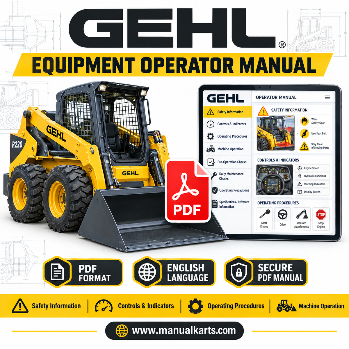 Gehl TR330 TR338 Crop Attachments (904846A) PDF Operator Manual