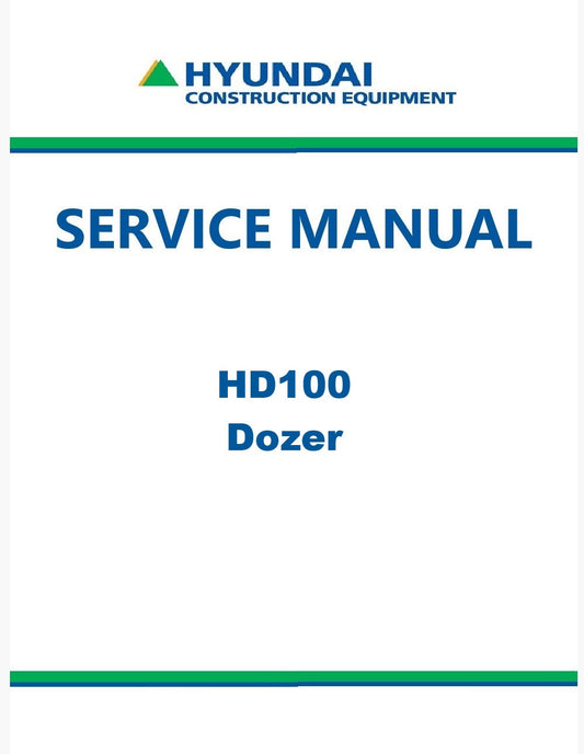 Hyundai HD100 Dozer Pdf Repair Service Manual