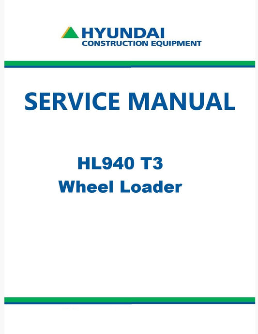 Hyundai HL940 T3 Wheel Loader Pdf Repair Service Manual