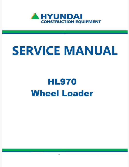 Hyundai HL970 Wheel Loader Pdf Repair Service Manual