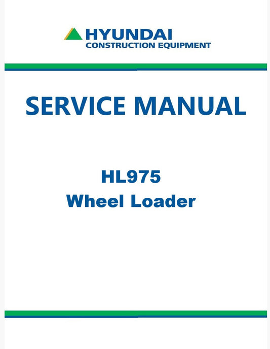 Hyundai HL975 Wheel Loader Pdf Repair Service Manual