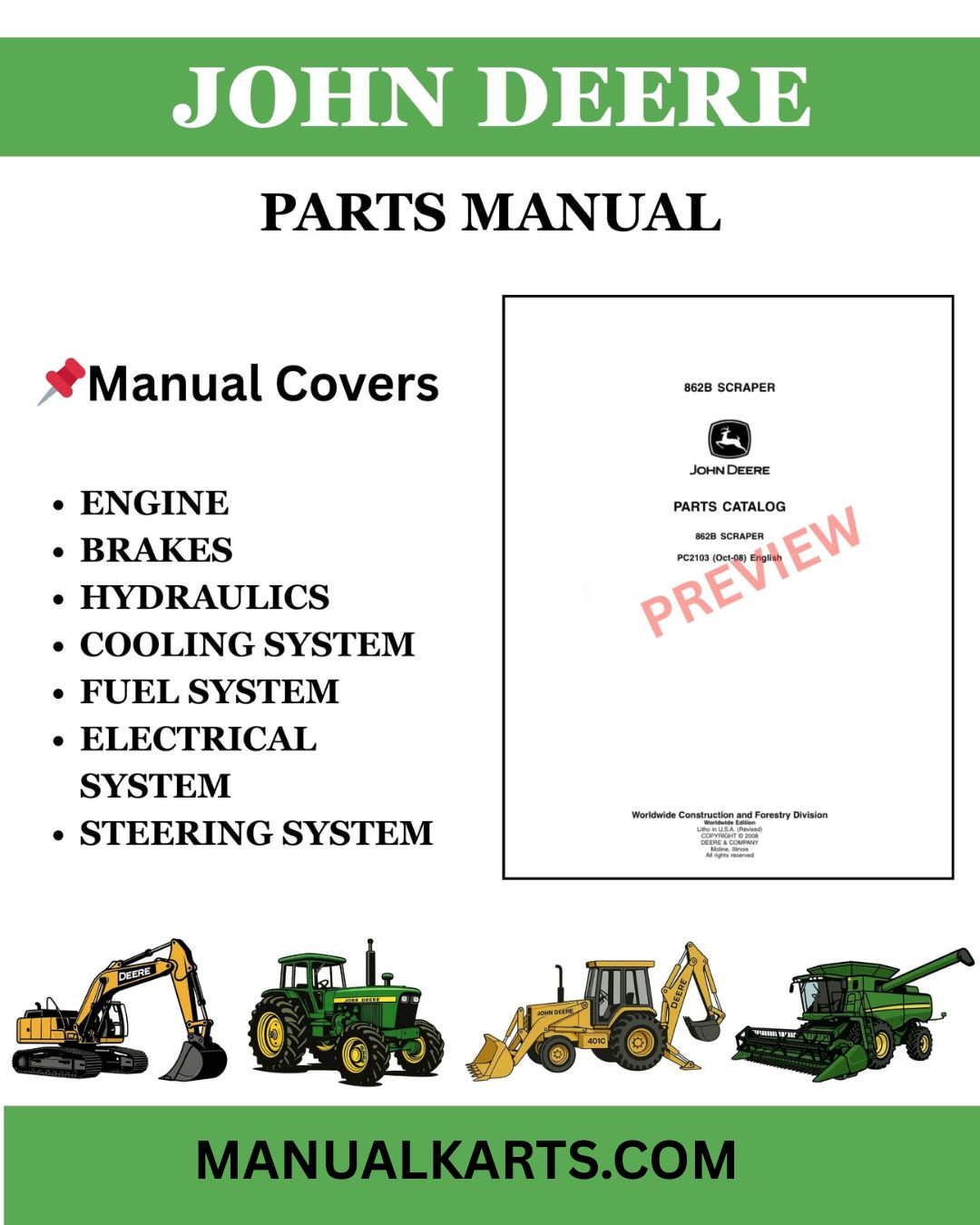1210G Forwarder (PIN: 1WJ1210G_ _C002509- ) Parts Manual PC13528
