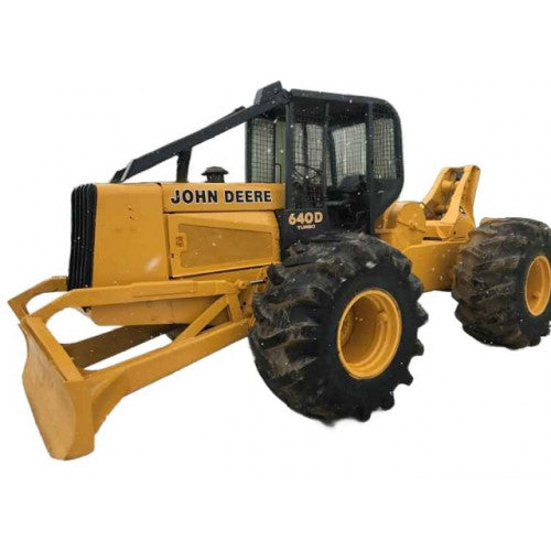 John Deere 640D Skidders and 648D Grapple Skidders Operation and Test Manual (TM1441)