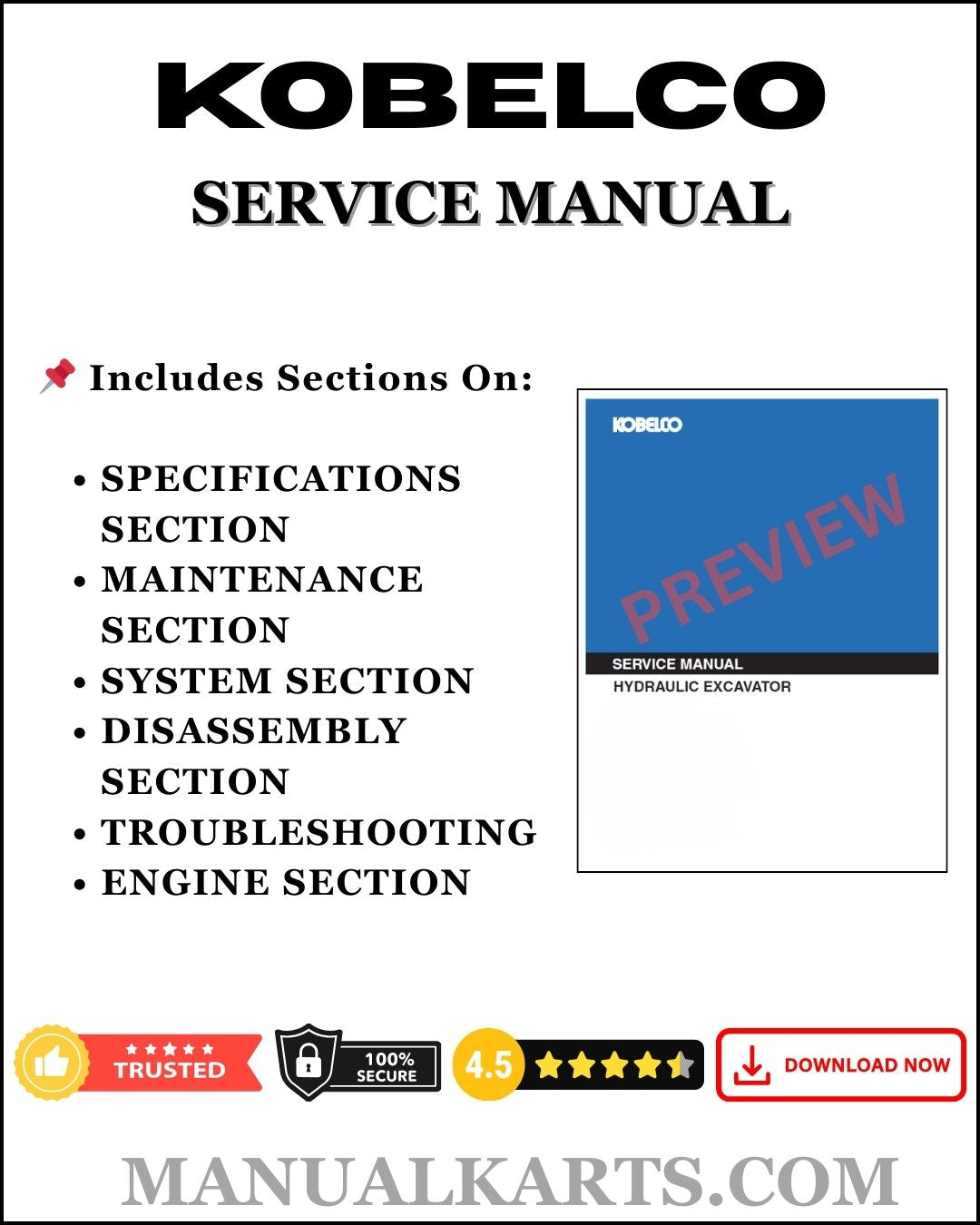 Kobelco Sk80cs-1e Pdf Service Manual