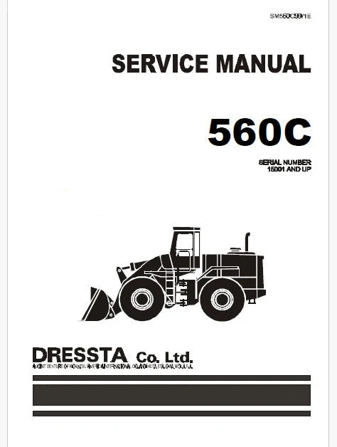 Komatsu 560C Wheel Loader Pdf Repair Service Manual Sn 15001 and UP