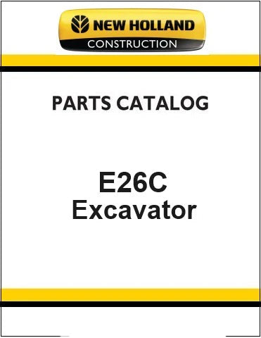 New Holland E26C Mini Crawler Excavator Pdf Parts Catalog Manual