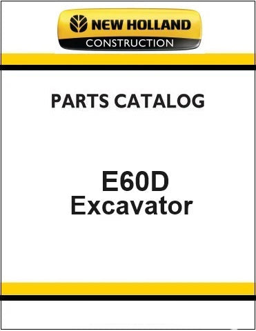 New Holland E60D Mini Crawler Excavator Pdf Parts Catalog Manual