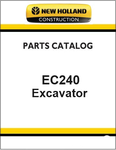 New Holland EC240 Crawler Excavator Pdf Parts Catalog Manual