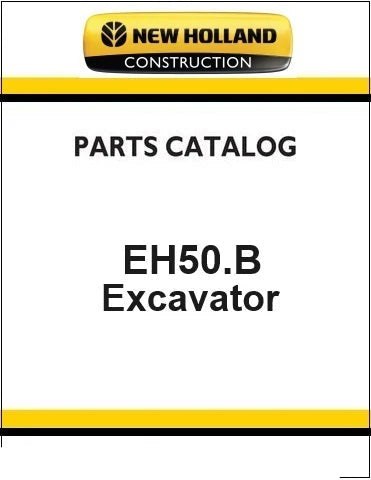 New Holland EH50.B Mini Crawler Excavator Pdf Parts Manual