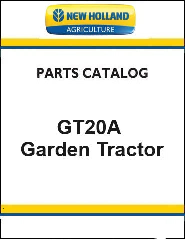 New Holland GT20A Garden Tractor Pdf Parts Manual