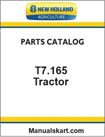 New Holland T7.165 Classic Tractor Pdf Parts Catalog Manual (Tier 4b)