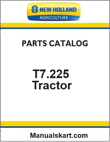 New Holland T7.225 Tractor Pdf Parts Catalog Manual (Stage V, Autocommand)