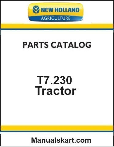 New Holland T7.230 Tractor Pdf Parts Catalog Manual (Tier 4b)