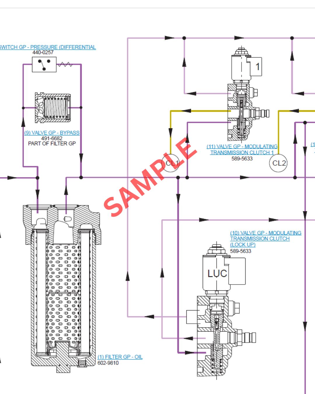 Caterpillar 325 Excavator Schematic PDF Manual JWL00001-UP
