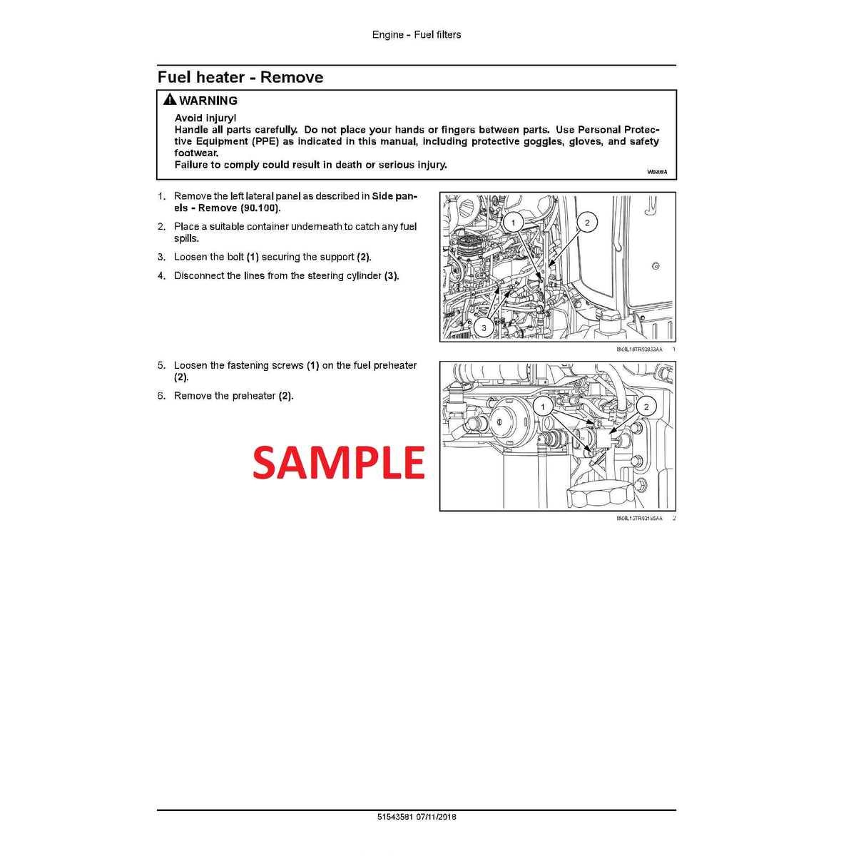 Case IH 300 C,D,L,R,S,V Wheeled Tractor PDF Service Manual C-201