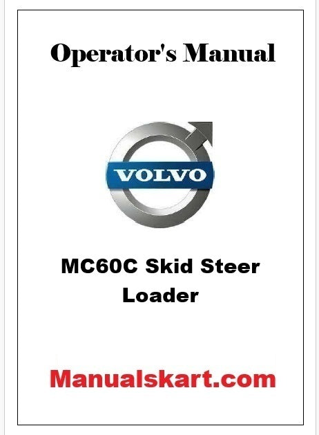 Volvo MC60C Skid Steer Loader Pdf Operator's Manual