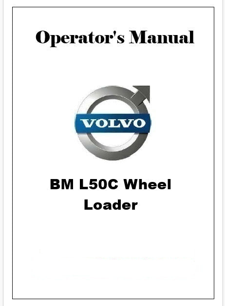Volvo BM L50C Wheel Loader Pdf Operator's Manual