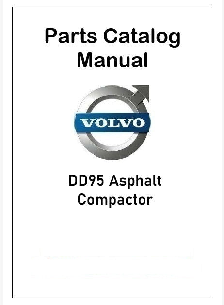 Volvo DD95 Asphalt Compactor Pdf Parts Catalog Manual PID:80754401