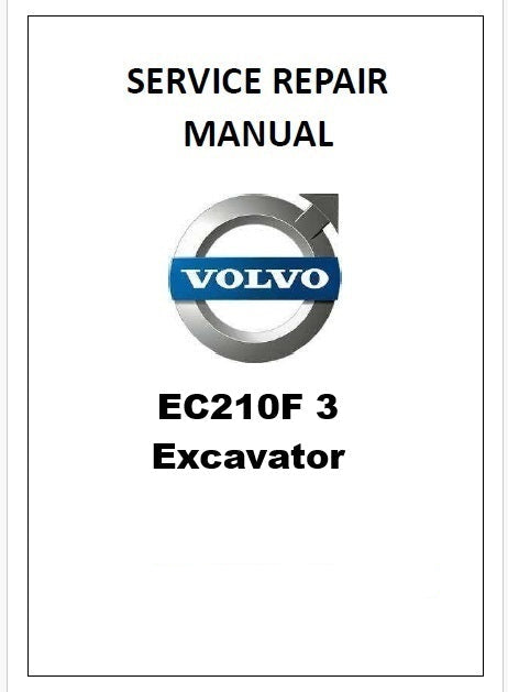 Volvo EC210F 3 Excavator Pdf Repair Service Manual