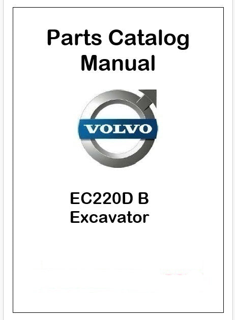 Volvo EC220D B Excavator Pdf Parts Catalog Manual
