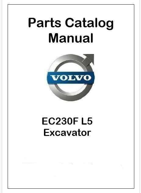Volvo EC230F L5 Excavator Pdf Parts Catalog Manual