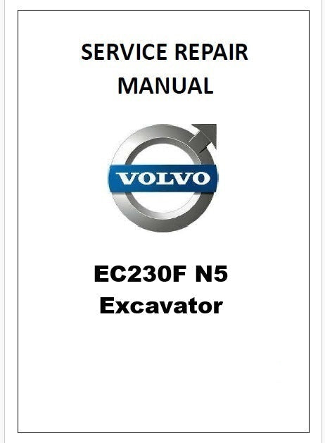 Volvo EC230F N5 Excavator Pdf Repair Service Manual
