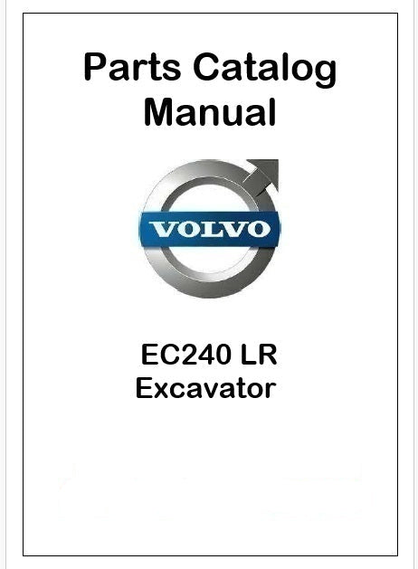 Volvo EC240 LR Excavator Pdf Parts Catalog Manual