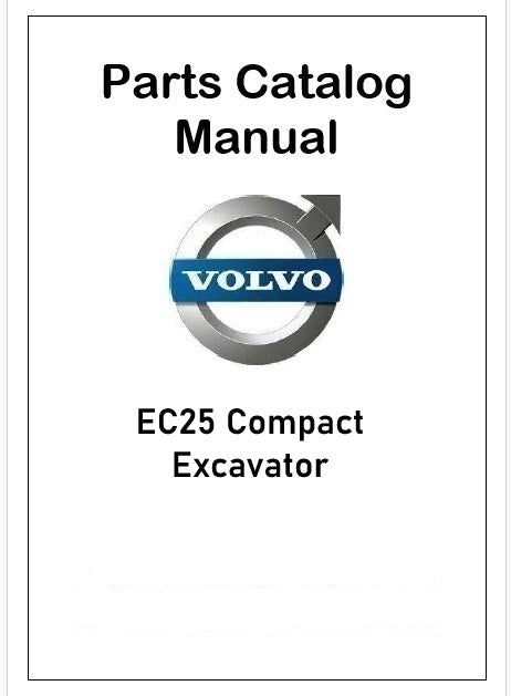 Volvo EC25 Compact Excavator Pdf Parts Catalog Manual