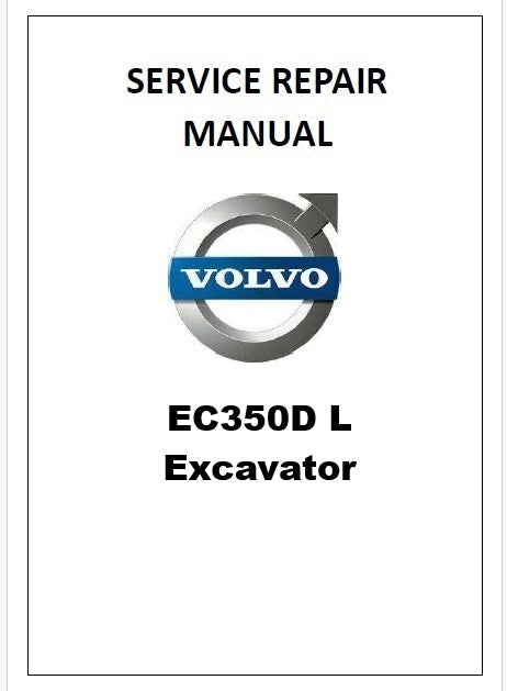 Volvo EC350D L Excavator Pdf Repair Service Manual