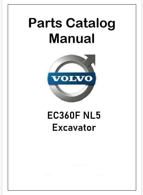 Volvo EC360F NL5 Excavator Pdf Parts Catalog Manual