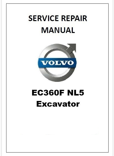 Volvo EC360F NL5 Excavator Pdf Repair Service Manual