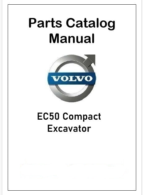 Volvo EC50 Compact Excavator Pdf Parts Catalog Manual