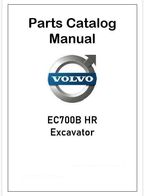 Volvo EC700B HR Excavator Pdf Parts Catalog Manual