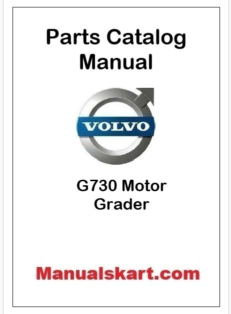 Volvo G730 Motor Grader Pdf Parts Catalog Manual