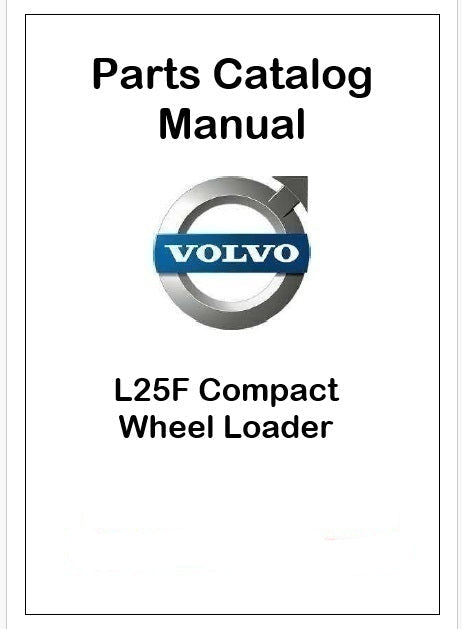 Volvo L25F Compact Wheel Loader Pdf Parts Catalog Manual
