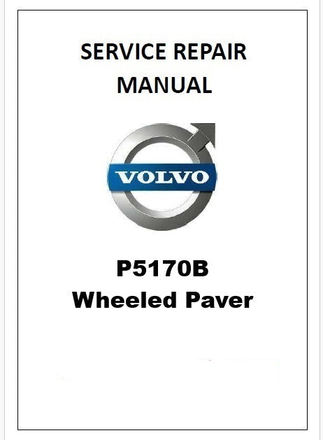 Volvo P5170B Wheeled Paver Pdf Repair Service Manual