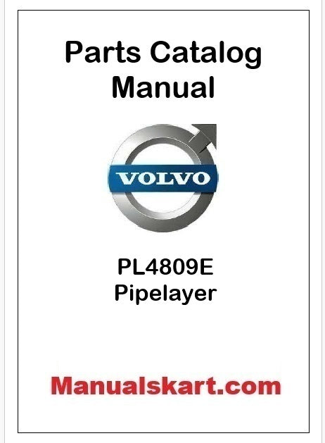 Volvo PL4809E Pipelayer Pdf Parts Catalog Manual
