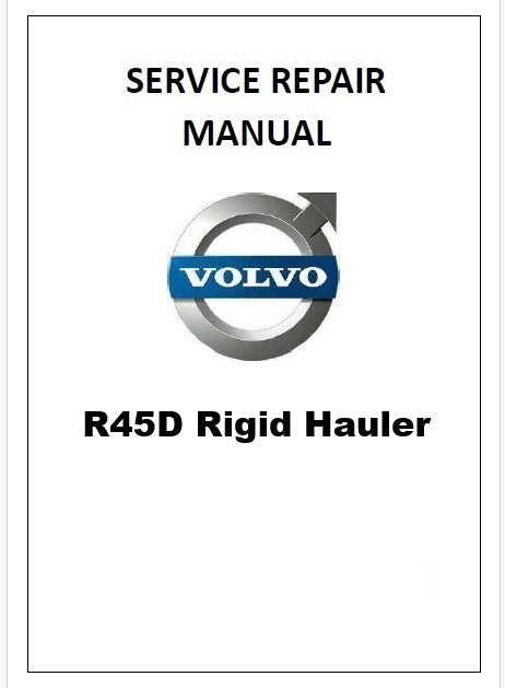 Volvo R45D Rigid Hauler Pdf Repair Service Manual