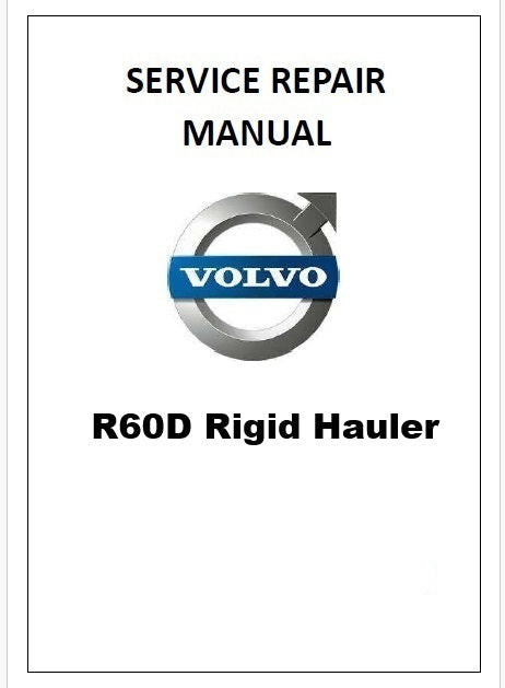 Volvo R60D Rigid Hauler Pdf Repair Service Manual