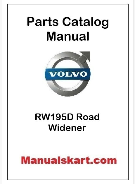 Volvo RW195D Road Widener Pdf Parts Catalog Manual