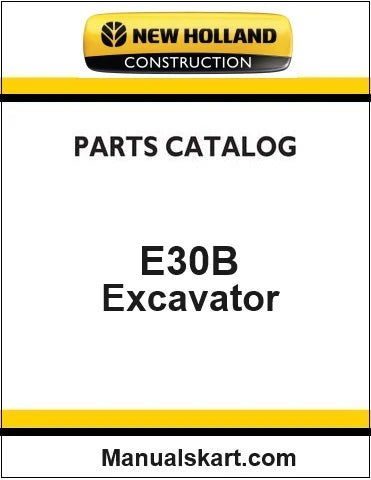New Holland E30B Crawler Excavator Pdf Parts Catalog Manual Download