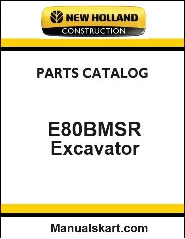 New Holland E80BMSR Crawler Excavator Pdf Parts Catalog Manual Download