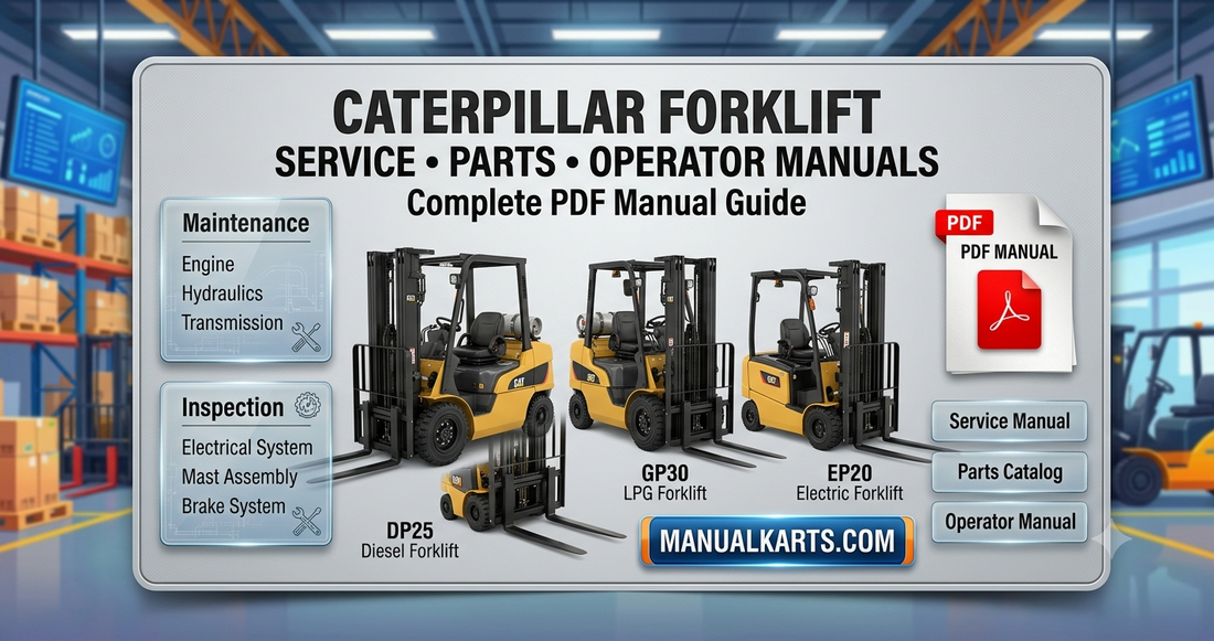 Caterpillar Forklift Service, Parts & Operator PDF Manuals Guide  ManualKarts.com