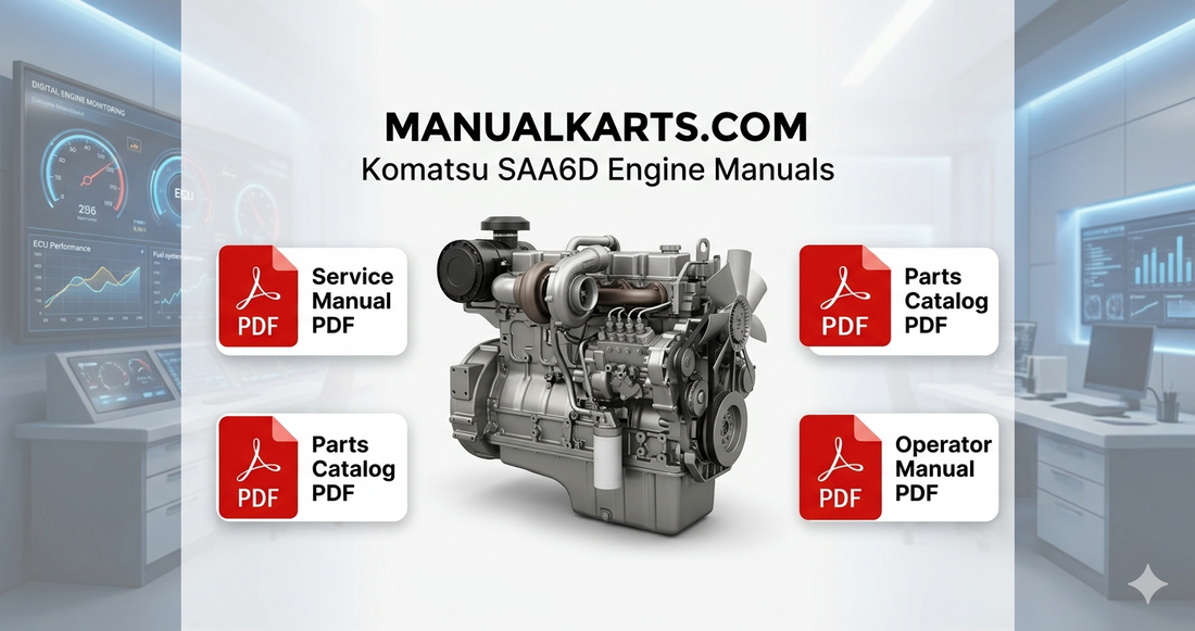 Common Komatsu SAA6D Series Engine Problems and the Manuals That Help Fix Them