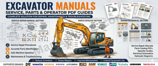 Excavator Manuals: Complete Guide to Types, Brands, Uses & Download Sources