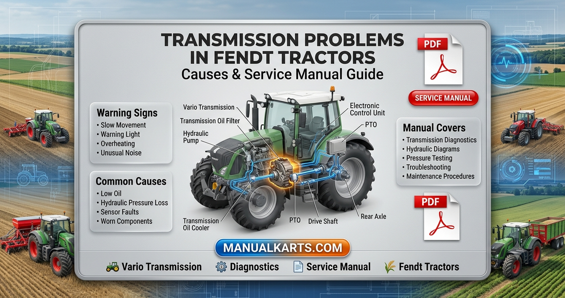 Fendt Tractor Transmission Problems Causes & Service Manual Guide ManualKarts.com